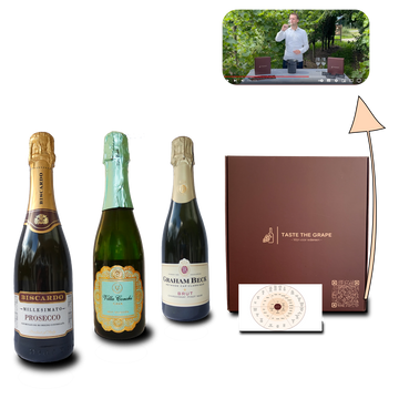 Mousserende wijn pakket. Cava, Prosecco en Champagne